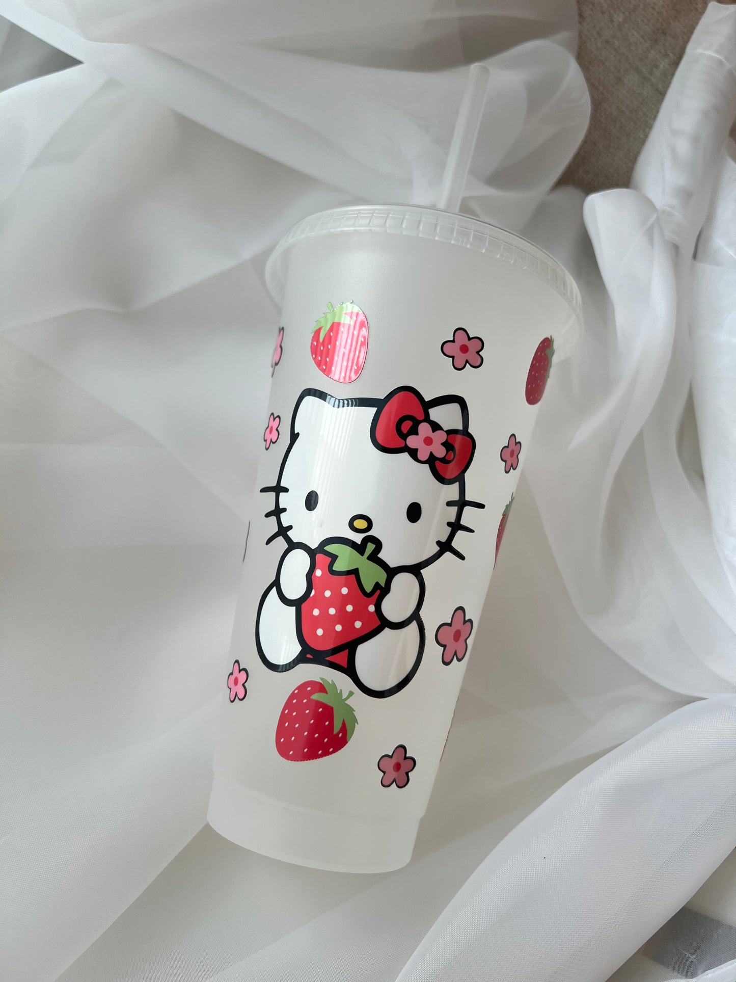 strawberry 16 oz tumbler