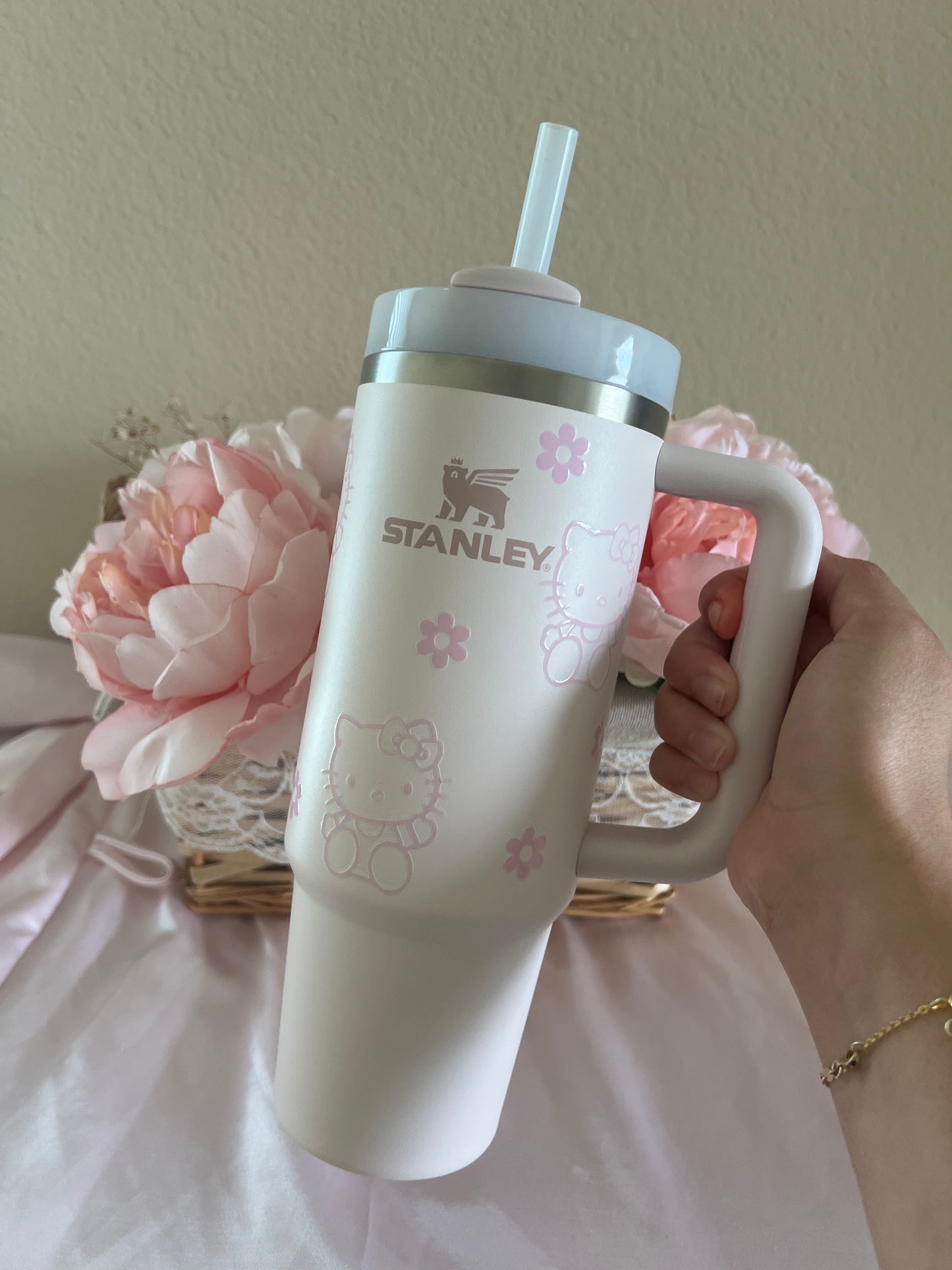 stanley 30 oz hk flower pink